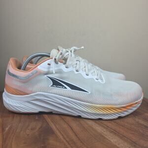 Altra Rivera 3 Mens White Orange Size 10 Athletic Running Shoes ALOA7R6Y108